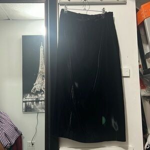 Vintage Katie, Brooke, black velour skirt size 14 try clean only